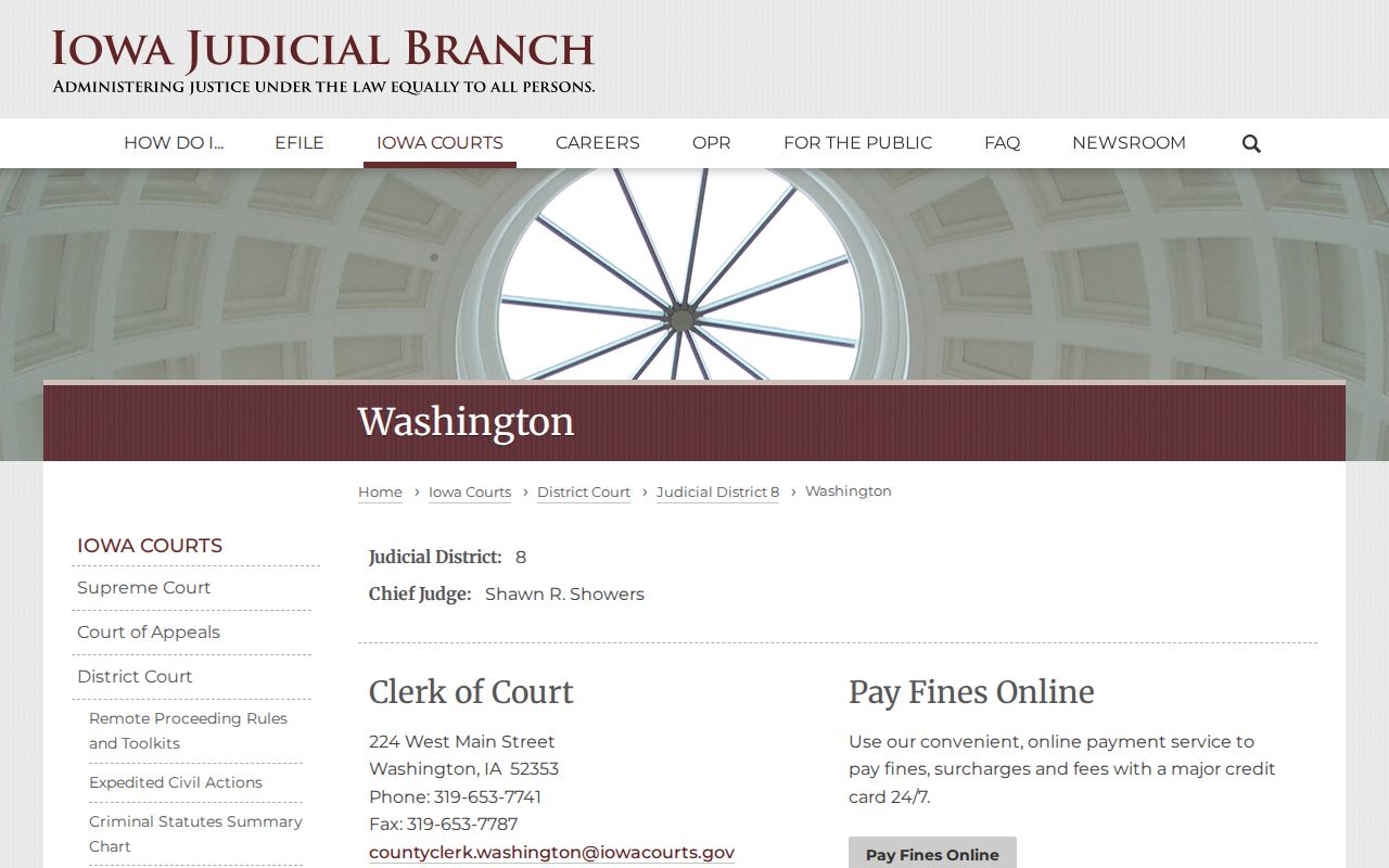 Washington County bench warrant court directory