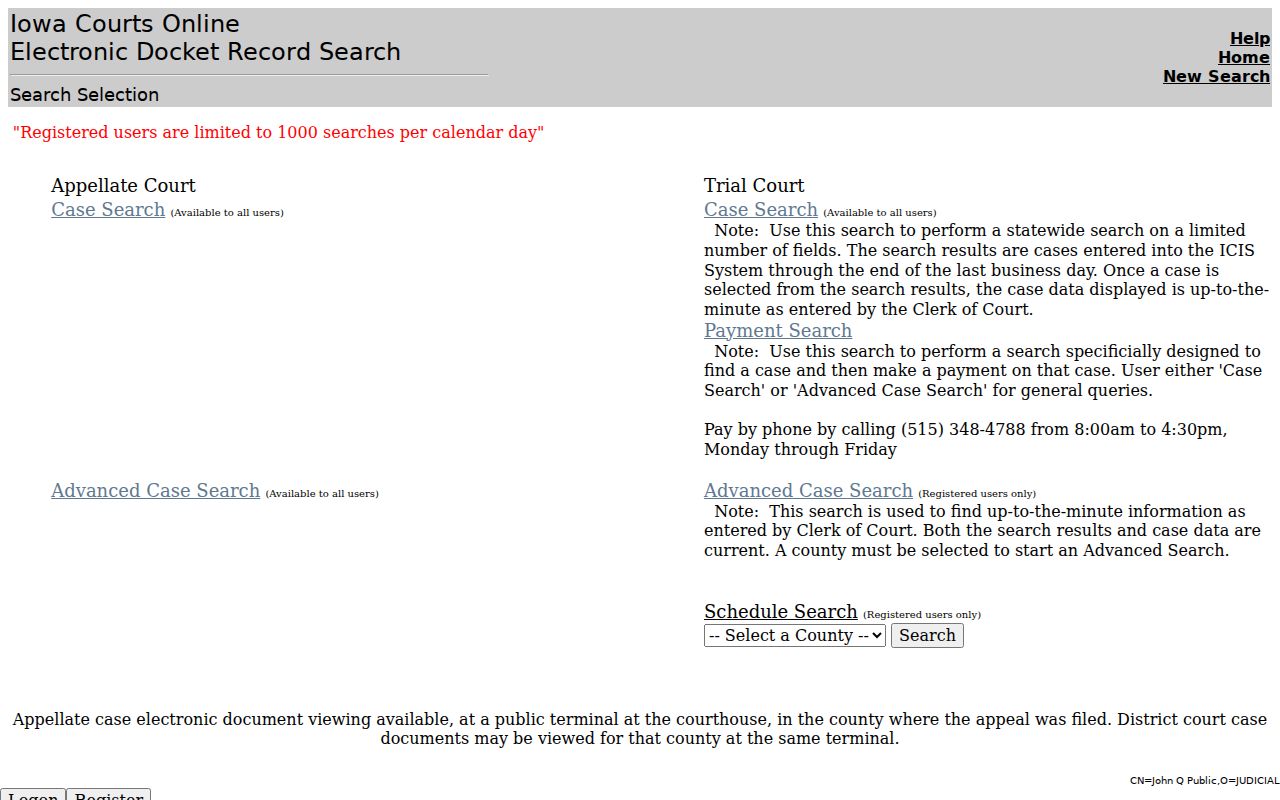 Washington County warrant records search portal